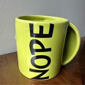 Disney The Grinch Sculpted Hand “NOPE” Mug NEW